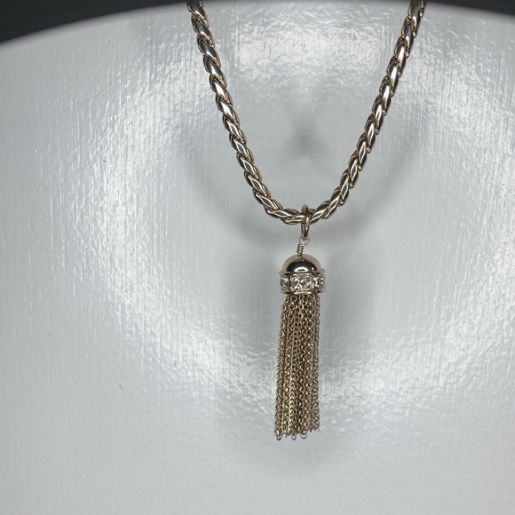 Ann Taylor Long, rounded Chain with Chain Tassel - Picture 2 of 11